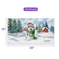 thumbnail image 5 of Hello Winter Alaskan Malamute Frosty Morning Walk Welcome Snowy Christmas Doormat Alaska Mal Dog Lovers Gifts Indoor Outdoor Welcome Mat - 02018, 5 of 5