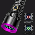 thumbnail image 4 of 20W 365nm UV Flashlight USB Rechargeable UV Light High Power Black Light Flashlight for Pet Urine Detection, Resin Curing, Minerals, Scorpion, Rockhounding,A/C Leak Detect, 4 of 10