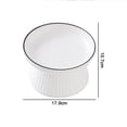 thumbnail image 2 of Ceramic Raised Cat Dishes or Dog Bowl, Pet Food or Water Bowls without pattern, 2 of 5
