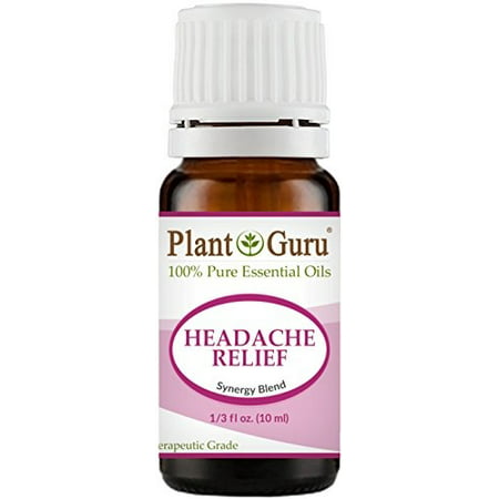 Headache Relief Synergy Essential Oil Blend Migraine 10 ml. 100 Pure, Undiluted, Therapeutic Grade. Blend Of: Lavender (Best Cbd Oil For Migraines)