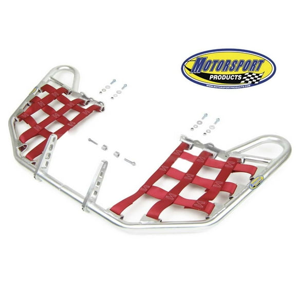 Suzuki LTR450 LTR 450 Quadracer Nerfbars Atv Nerf Bars Silver Bars/Red Nets