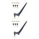 thumbnail image 3 of Bewildely Cuchillo artesanal giratorio de 360 ​​°, bolígrafo de arte DIY, cuchillo plegable de corte, herramienta de tallado de papel de cuero, Azul 2piezas Bewildely CBP159726, 3 of 6