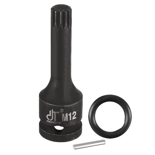 Unique Bargains Douille de Disque 1/2 Pouce 12mm Triple Embout Carré, Acier Cr-Mo