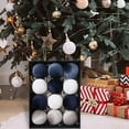 thumbnail image 5 of Velvet Christmas Ornaments Balls Set-Flocked Shatterproof Hanging Baubles for Xmas Tree Decorations,Neutral Textured Decorative Balls for Wreath Garland Mantel to Create a Festive Holiday Atmosphere, 5 of 6
