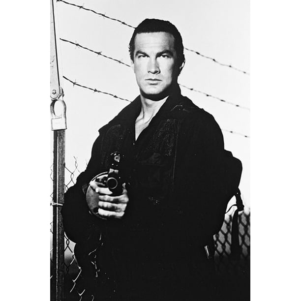 Steven Seagal 24x36 Poster With Gun Walmart Com Walmart Com