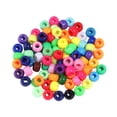 thumbnail image 3 of KLKCMS 200 Pieces Beads Multicolored Beads Decorative Handcraft DIY Craft Loose Spacer Beads for Jewelry Making Beading Keyring Dark Color, 3 of 9