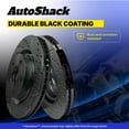 thumbnail image 4 of AutoShack Rear Drilled & Slotted Brake Rotors | Replacement For 2012-2017 Toyota Camry 2013-2018 Avalon 2013-2018 Lexus ES350 ES300h 2.5L 3.5L V6 FWD | Black E-Coated | 2-PC Set | NightGuard, 4 of 6