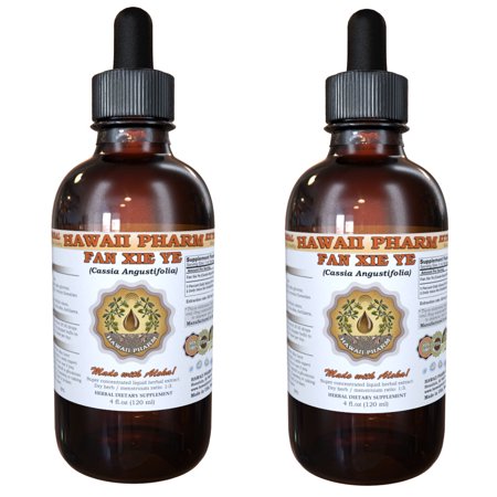 Fan Xie Ye, Senna (Cassia Angustifolia) Tincture, Dried Leaf Powder Liquid Extract, Egyptian Senna, Herbal Supplement 2x2 oz