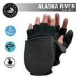 thumbnail image 4 of Glacier Outdoor Alaska River Series Flip Mitt Fingerless Windproof Non-Slip Fishing Gloves Black S, 4 of 7