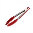 thumbnail image 1 of Pinzas de cocina profesionales, utensilios de cocina de acero inoxidable y silicona de grado alimenticio, pinzas de cocina resistentes al calor- 26 cm (rojo) Sailing Electrónica, 1 of 5