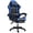 Blue, variant on BUPPLEE Ergonomic Adjustable PVC Game Desk Chair, 360° Swivel & 90°-135° Recline, Height Adjustable Office Chair for Home, Red, Blue, Black, White