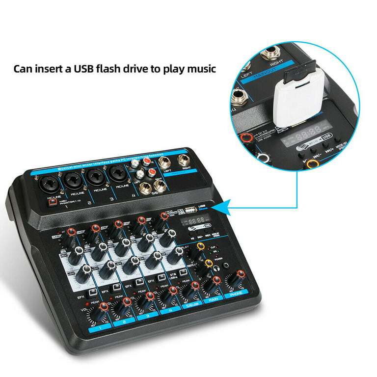 Mixer Analog (MAT-16) 16 Mic-Line inputs Stereo, MP3/Bluetooth, 3 band –  bodymics