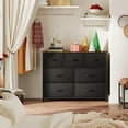 thumbnail image 2 of 7 Drawer Dresser TV Stand, Dressers for Bedroom, Fabric Storage Tower, Hallway, Entryway, Closets, Sturdy Steel Frame, Wood Top, Easy Pull Handle,, 2 of 9