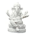 thumbnail image 4 of CoudarTitie Lord Ganesha Statue Resin Buddha Sculpture for Living Room Gifts Centerpiece White 4.7x4.2x6cm, 4 of 9