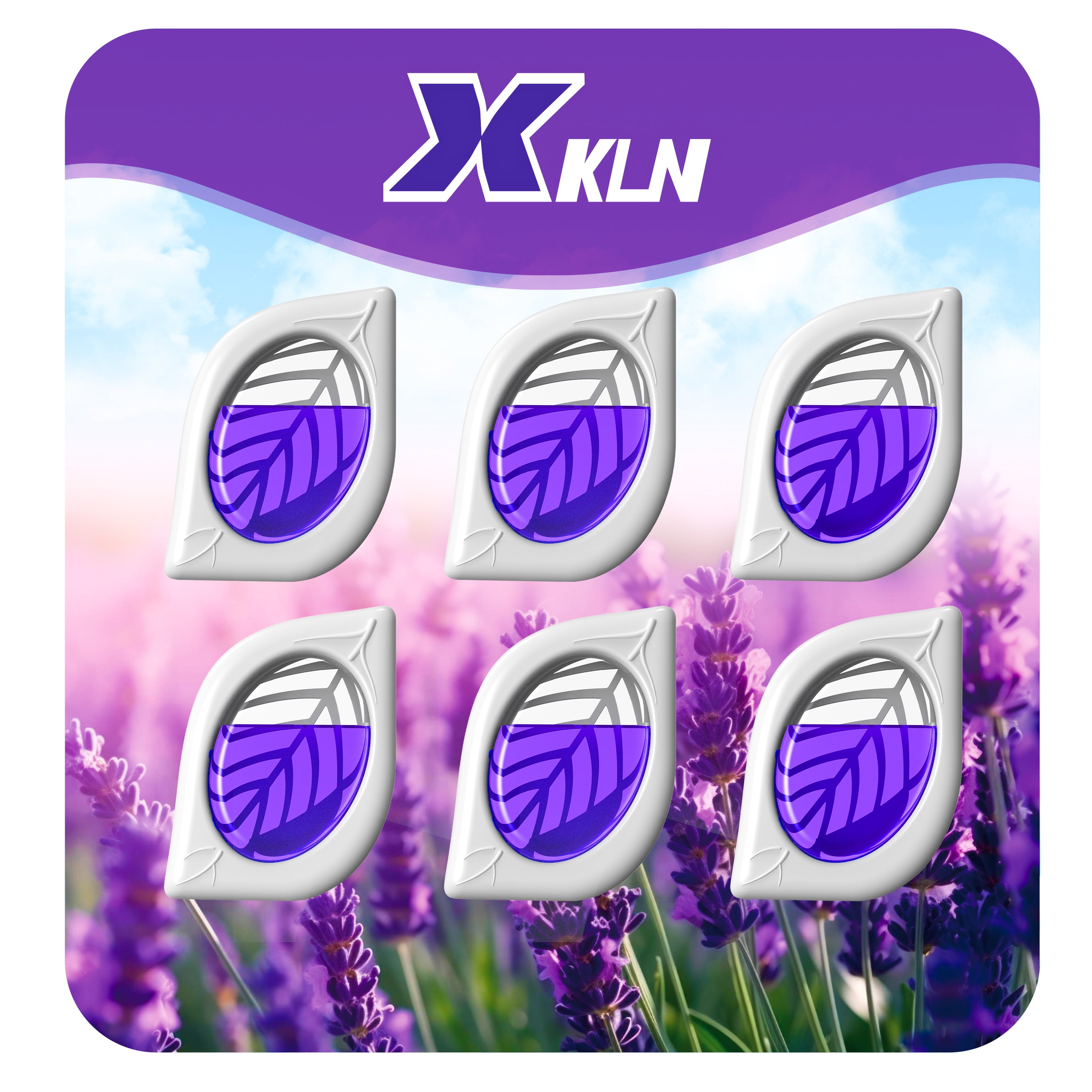 Small Spaces Air Freshener for Home, Lavender Scent 6 Pack