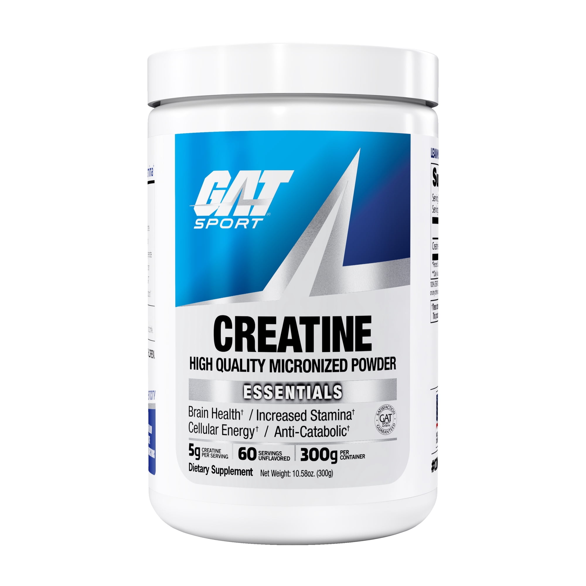 GAT SPORT CREATINE MONOHYDRATE, 10.58 oz (60 Servings)