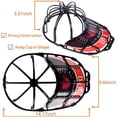 thumbnail image 2 of 2 Pack Baseball Hat Washer for Washing Machine,Cap Washer Frame Cage,Hat Cleaner Protector Hat Rack for Baseball Caps (White） By TORUBIA, 2 of 6