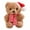 Brown-1B-home supplies, variant on ABPWLY Toys Christmas Teddy Bear Plush Ornament 9 Inches Santa Claus Design Soft Stuffed Doll Gift for Kids Birthday Companion Brown Travel Games