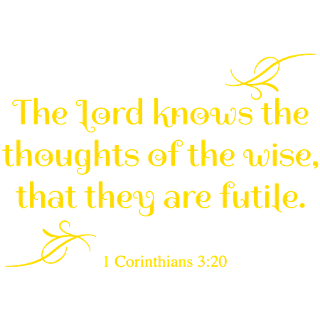 1 Corinthians 320 The Lord Knows The Thoughtsâ Vinyl