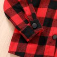 thumbnail image 5 of Younger Tree Toddler Boy Flannel Shirt Baby Long Sleeve Hooded Plaid Button Shirt Cliothes for 3-4T, 5 of 6