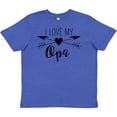 thumbnail image 3 of Inktastic I Love my Opa heart and arrows Youth T-Shirt, 3 of 5