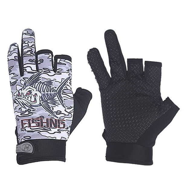 Guantes Protección Solar para Exteriores Con Corte 3 Dedos Antideslizantes Fotografía en Bicicleta