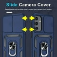 thumbnail image 3 of KOMI Compatible with Samsung Galaxy A16 5G Case Built in Slide Camera Lens Cover+Screen Protector+Finger Ring Holder Kickstand,Heavy Duty Shockproof Full Body Phone Cover,2025 Blue, 3 of 5