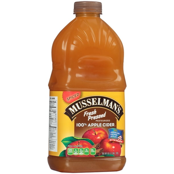 Musselman's Fresh Pressed Spiced 100% Apple Cider, 64 Fl ...