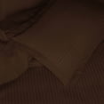 thumbnail image 4 of 600 Thread Count 100% Egyptian Cotton Stripe Duvet Cover & Pillow Shams, 3-Piece Duvet Cover Set by Blue Nile Mills, Full/Queen, Chocolate, 4 of 4