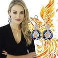 thumbnail image 3 of The Fire Inside Me Burns Brighter Than The Fire Around Me Flying Birds Ear Pendants, 3 of 4