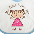 thumbnail image 4 of Inktastic My Oma Loves Me Granddaughter Gift Girls Baby Bib, 4 of 4