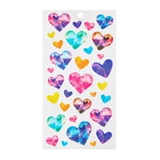 Hello Hobby Galaxy Hearts Themed Stickers, Multicolor, Heart Icons, 31 Count