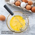 thumbnail image 2 of Rada Cutlery Wire Kitchen Whisk Stainless Steel Resin, 9-3/8 Inches, Black Handle, 2 of 5