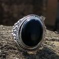thumbnail image 6 of Divya Shakti Black Onyx Ring, Black Onyx Jewelry, Statement Ring, Silver Gemstone Ring, 925 Sterling Silver Jewelry, Bohemian Ring, Christmas Sale Ring, 6 of 6
