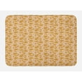 thumbnail image 1 of Magnolia Bath Mat, Stencil Print Pattern of Birds and Flowers on Wooden Background, Plush Bathroom Decor Mat with Non Slip Backing, 29.5" X 17.5", Pale Coffee Pale Pink, by Ambesonne, 1 of 2