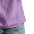 thumbnail image 4 of yeiolnoer Cowl Neck Tops for Women Dressy Casual 3/4 Sleeve Shirts Loose Fit Lightweight Blouse Summer Clothes Outfits, 4 of 5