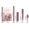 thumbnail image 5 of 3 In 1 Lipstick Set, Matte Liquid Lipstick Lip Liner and Clear Lip Gloss, Long Lasting Velvet Lip Color Makeup Kit for Smooth Full Lip Look, 5 of 6
