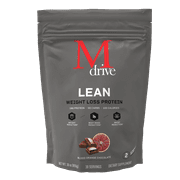 Mdrive Lean for Men, Protein Powder for Supporting and Preserving Lean Muscle Mass, Enhancing Body Composition, Reducing Waist and Hip Circumference, Blood Orange Chocolate Flavor, 30 Servings, 30oz