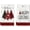 Red/Black, variant on Red Pine Trees Merry Christmas Kitchen Towels Dish Towels, 18x26 Inch Believe Winter Xmas Holiday Decoration Hand Towels Set of 2