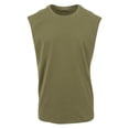 thumbnail image 1 of New Morning Studios Mens Plain Sleeveless T-Shirt, 1 of 2