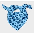 thumbnail image 3 of Bimba Blue Aztec Geometric Printed Pure Silk Scarf Neck Wrap Summer Hair Bandanas For Women 40 x 80 Inches, 3 of 6