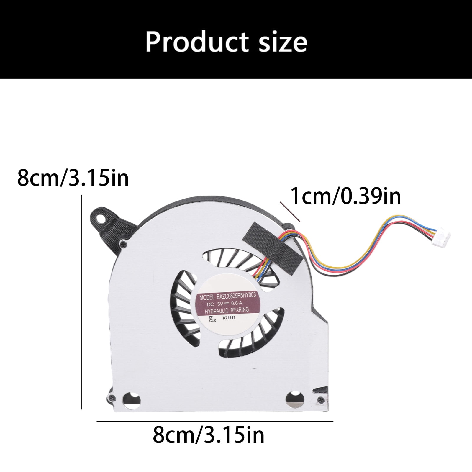 CPU Fan Laptop Cooling Fan DC5V 5W 4pin CPU Coolers for NUC11PAHi5 NUC11PAHi7 Heatsink Part