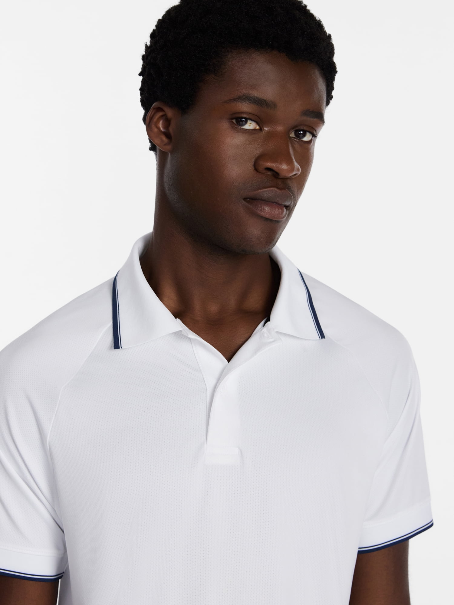Athletic Works Men's and Big Men's Modern Tennis Polo Shirt, Sizes XS-3XL