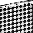 thumbnail image 3 of Black White Diamond Checkered Pattern Shower Curtain 36"x72" ,Bathroom Decorative Shower Curtains Set with 12 Hooks,Modern Waterproof Washable Shower Curtain, 3 of 6
