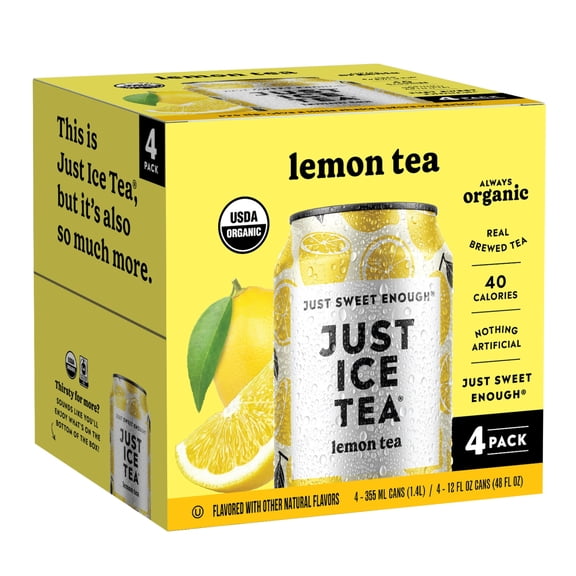 Just Ice Tea Lemon Tea 4 - 12 fl oz Cans