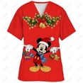 thumbnail image 3 of Camisetas navideñas de Minnie Mouse, ropa de mujer con cuello en V, camisetas de hospital, camisetas de Disney para mujer 2023, camiseta de uniforme de enfermera, camiseta de verano con bolsillo, 3 of 5