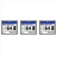 thumbnail image 1 of 3X 64MB Compact Flash Memory Card for Camera, Advertising Machine, Industrial Computer Card,3 x Compact Flash Card,White&blue, 1 of 3