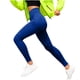 thumbnail image 1 of Pantalones de yoga para mujer, ajustados, de cintura alta, con realce de cadera, a rayas, con rosca, para uso externo., 1 of 8