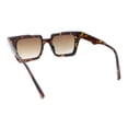thumbnail image 4 of Womens Old Fashion Retro Horn Rim Plastic Rectangular Sunglasses Tortoise - Brown, 4 of 4