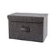 thumbnail image 3 of UKAP Contenedores de almacenamiento de tela para el hogar plegables con tapas de manijas Caja plegable Organizador de contenedores de lino, 3 of 5
